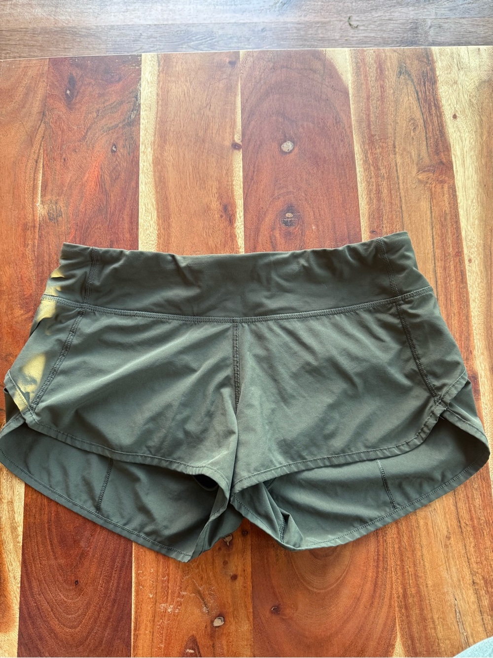 lululemon athletica Olive Green Running Shorts